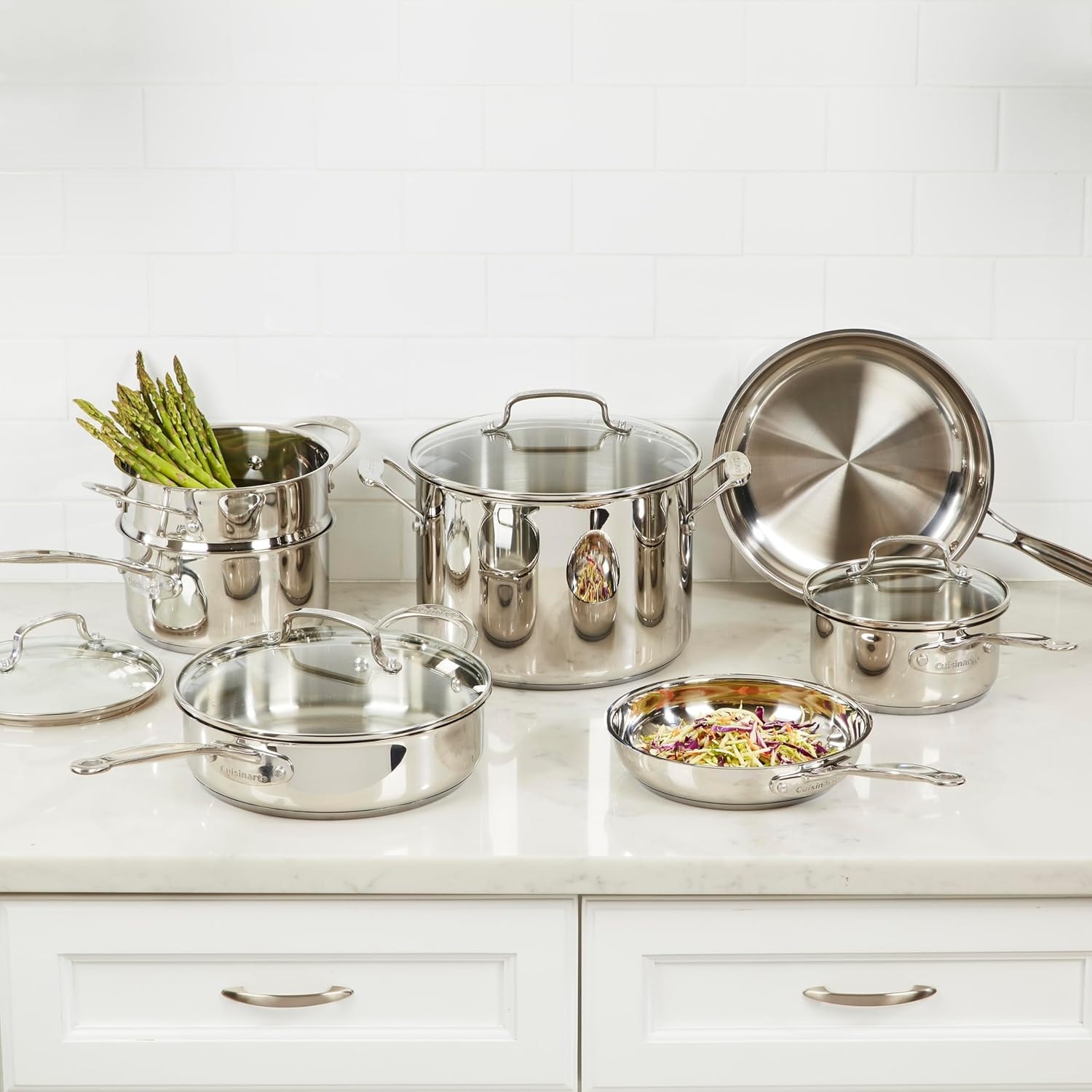 Cuisinart Smart Nest 11-Piece Stainless Steel Cookware Set – Cookware Sets