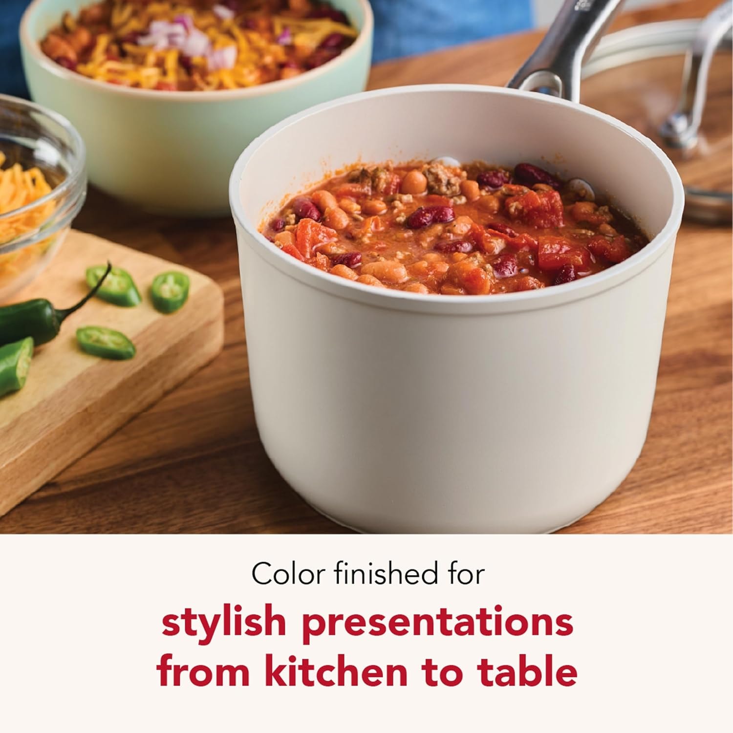 KitchenAid Hard Anodized Ceramic Induction Cookware Set – Porcelain – Cookware Sets