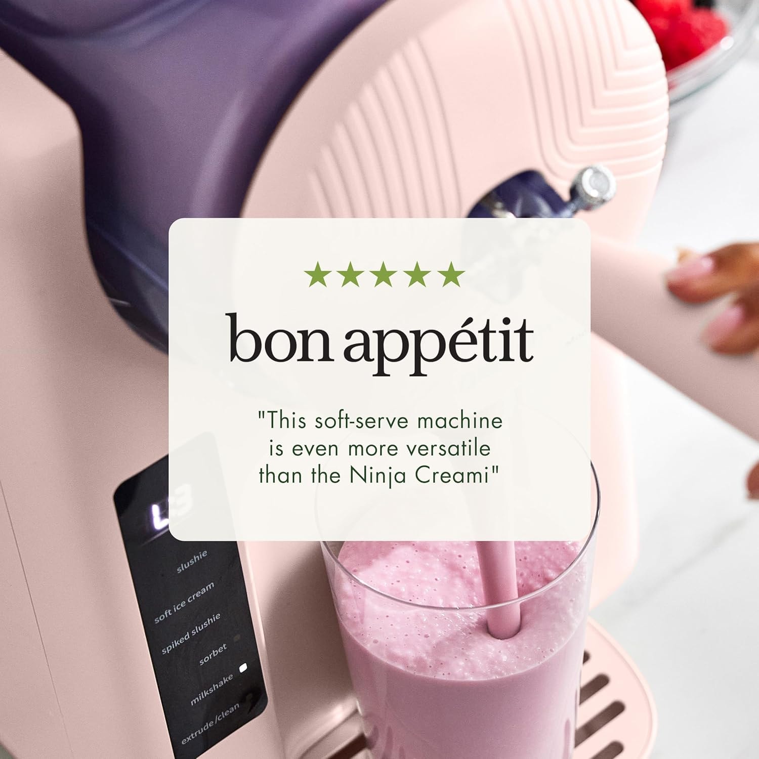 Greenpan Ice Cream Maker Soft Serve No Pre Freezing Pink – 4 pints – Strawberry Pink – Ice Cream Machines