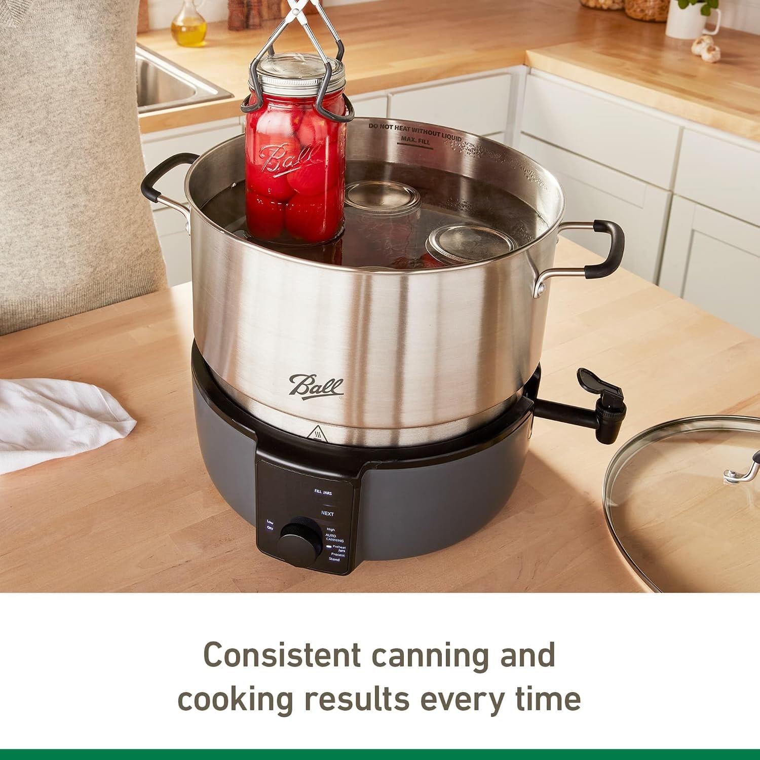 Ball Easycanner 21 Quart Electric Water Bath Canner Stainless Steel – 21 quarts – Canning