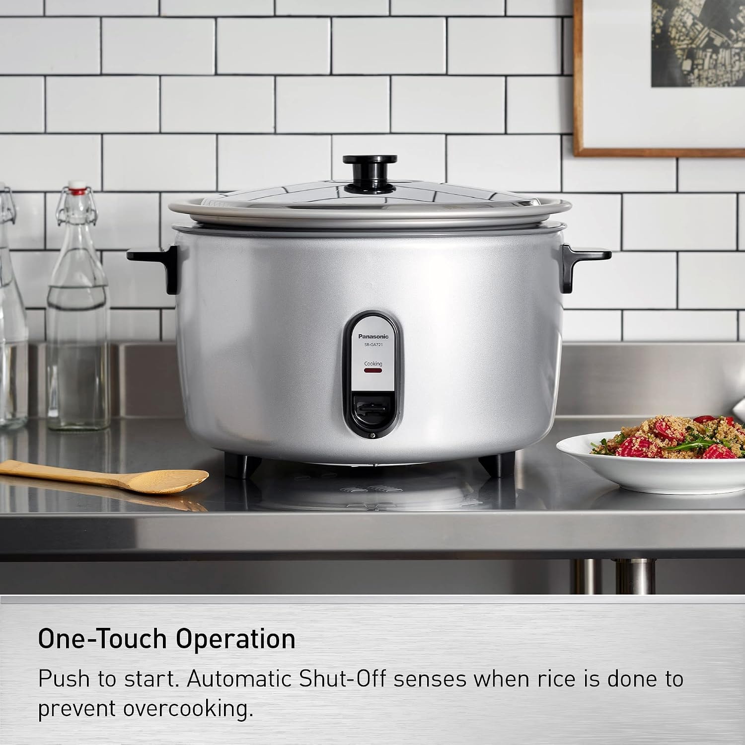 Panasonic SR-GA541FH 60 Cup Electric Rice Cooker – 40 cups – Silver – Commercial Rice Cookers