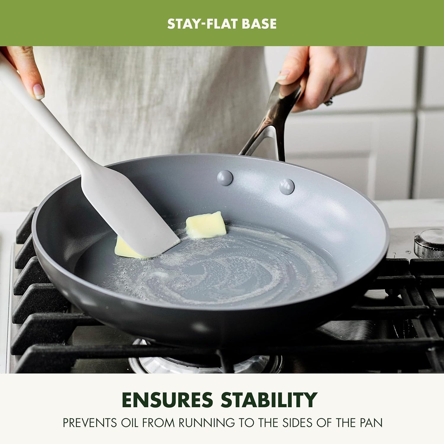 GreenPan Valencia Pro Ceramic Nonstick Frypan Set – 8 cups – Gray – Skillets