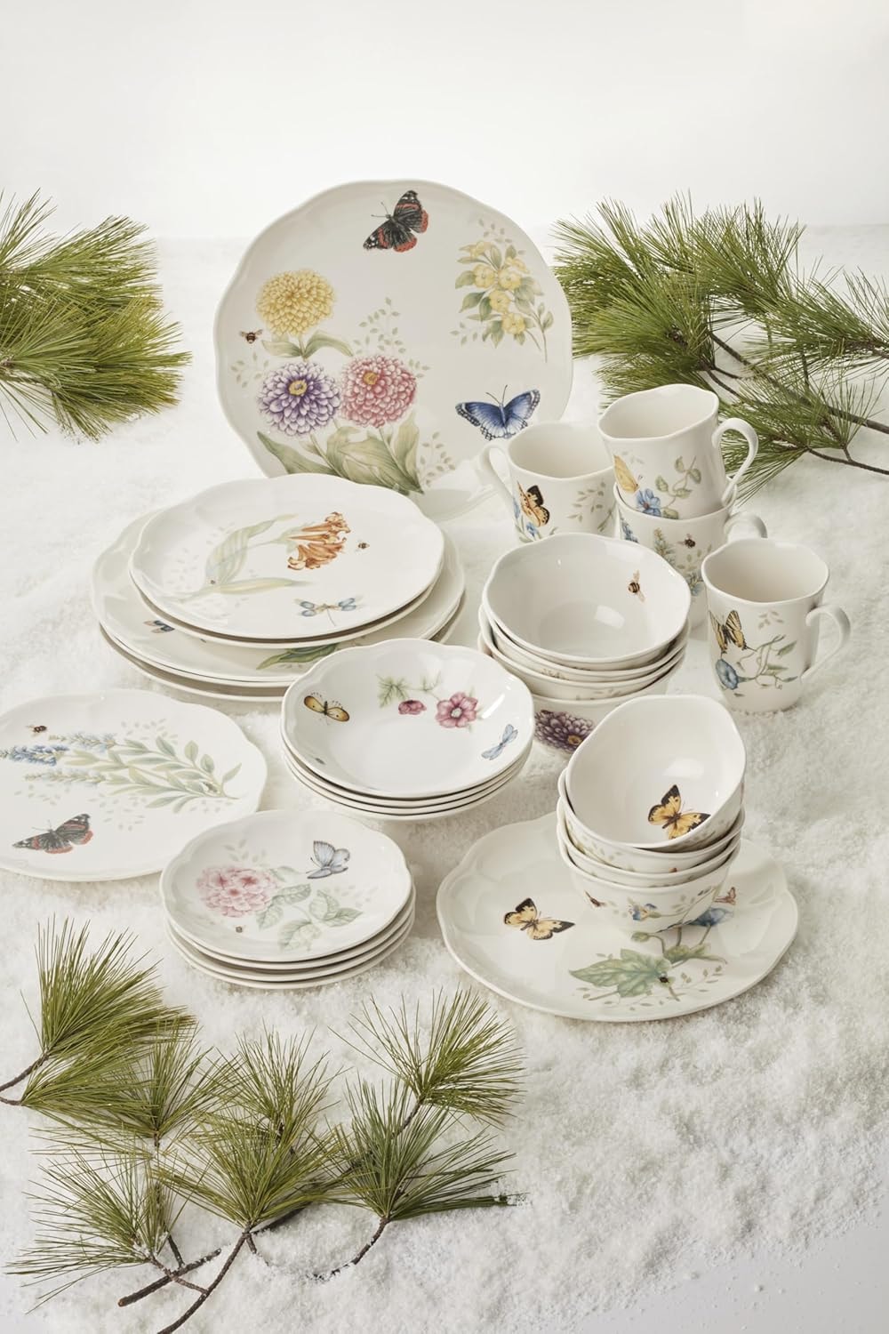 Lenox Butterfly Meadow 28-Piece Dinnerware Set – Multicolor – Dinnerware Sets