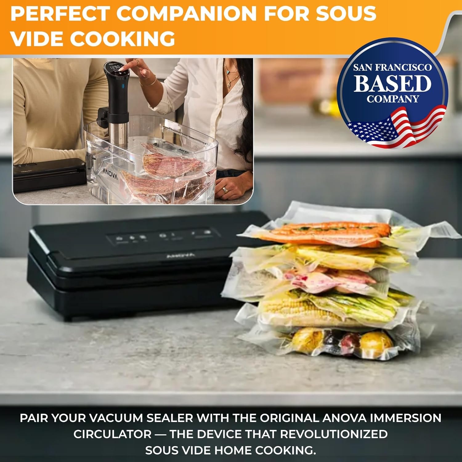 Precision Vacuum Sealer Pro, Includes 1 Bag Roll, For Sous Vide And – Black – Vacuum Sealers