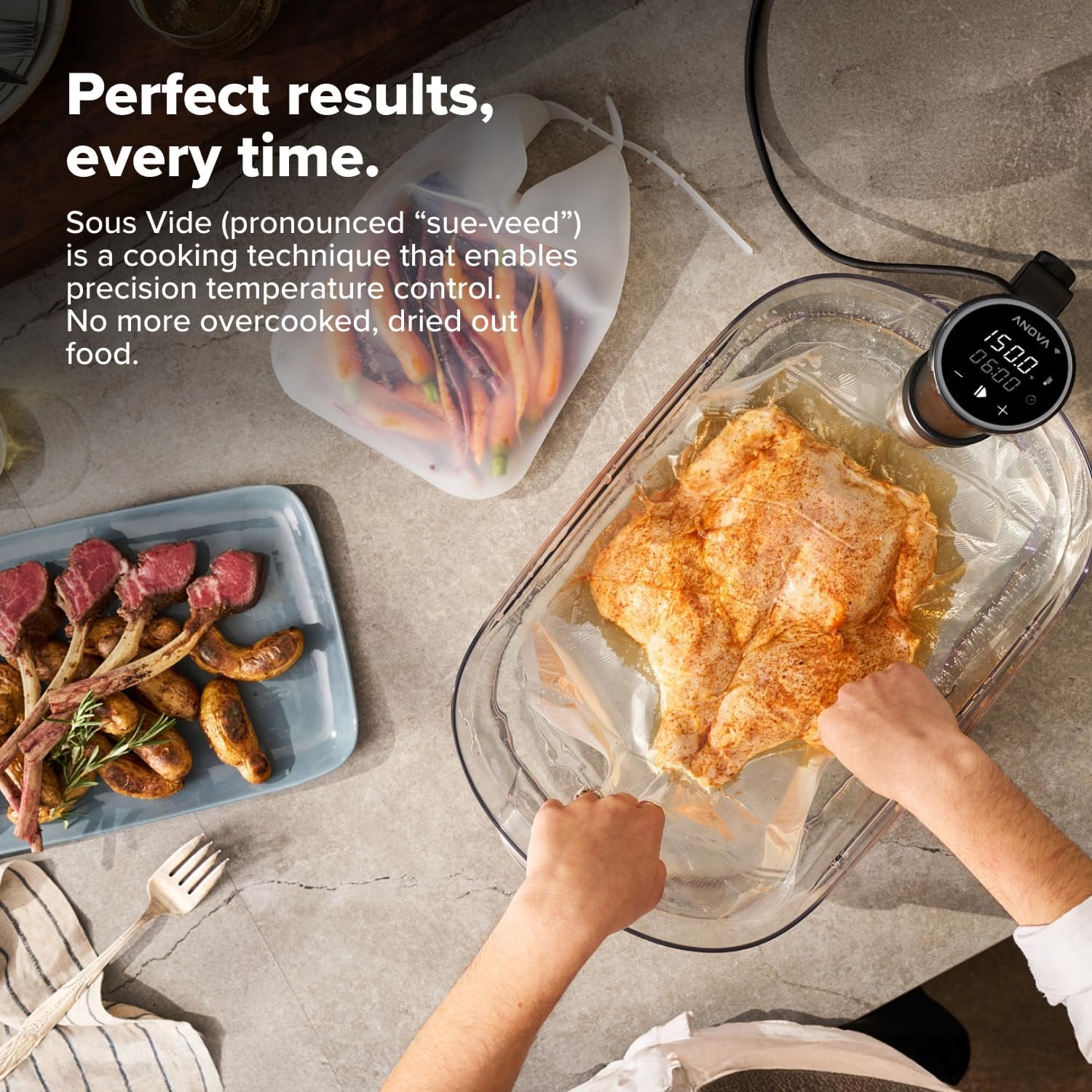 MEAT! Sous Vide Cooker 10 – 16 liters – Silver – Sous Vide Machines