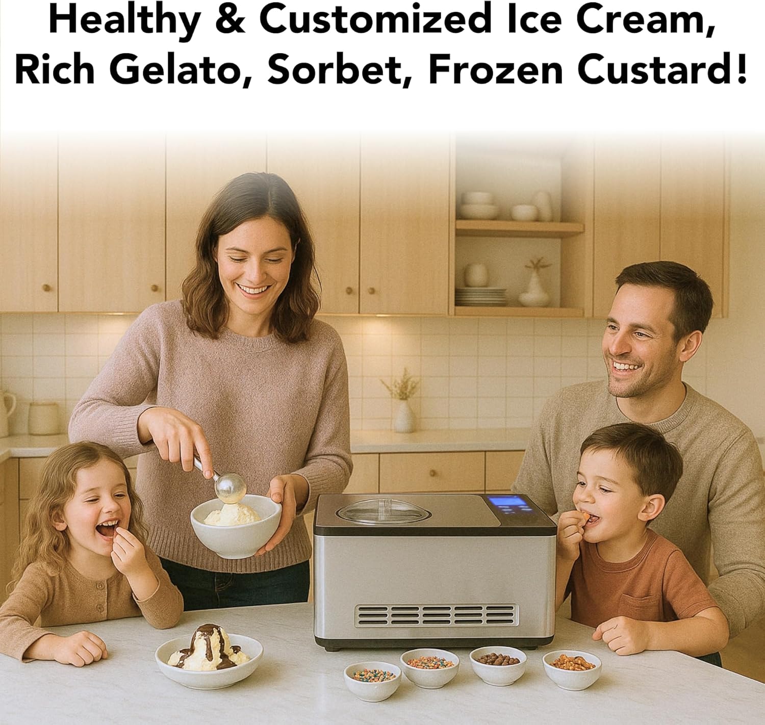 Whynter 2.1 qt. Automatic Ice Cream Maker Compressor – 2.1 quarts – Stainless Steel – Ice Cream Machines