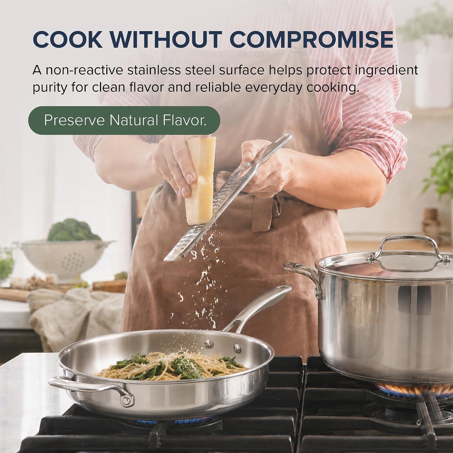 NuWave Pro-Smart 9-Piece Stainless Steel Cookware Set – Cookware Sets