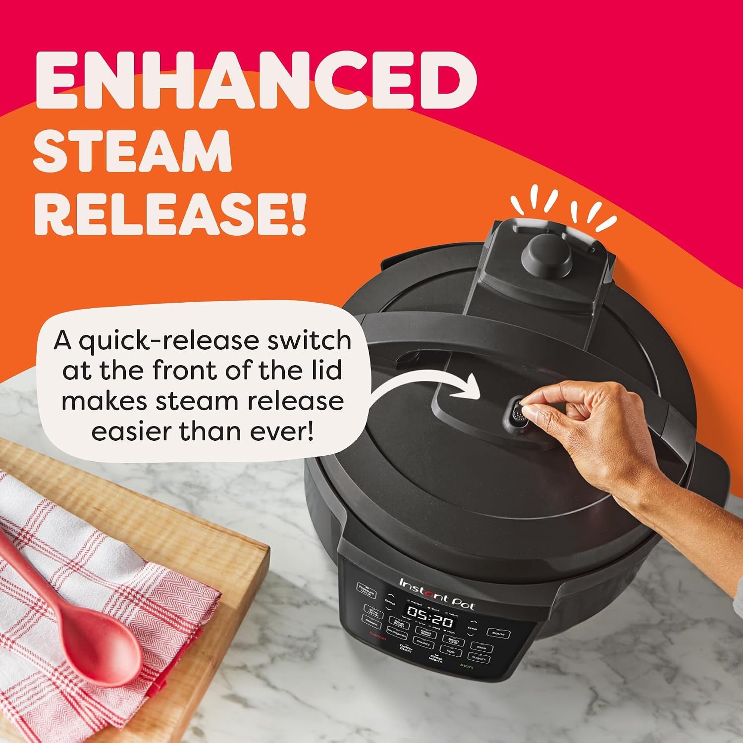 Instant Pot RIO 7.5-Quart 7-in-1 Electric Multi-Cooker – 7.5 quarts – Black – Electric Pressure Cookers
