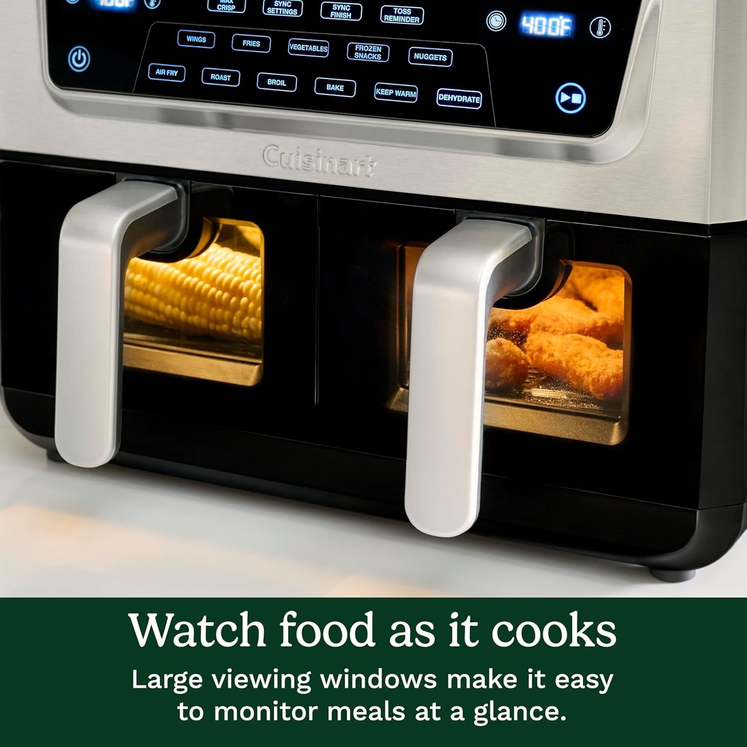 Cuisinart 9 Qt. Basket Air Fryer – 11 quarts – Black & Stainless – Air Fryers