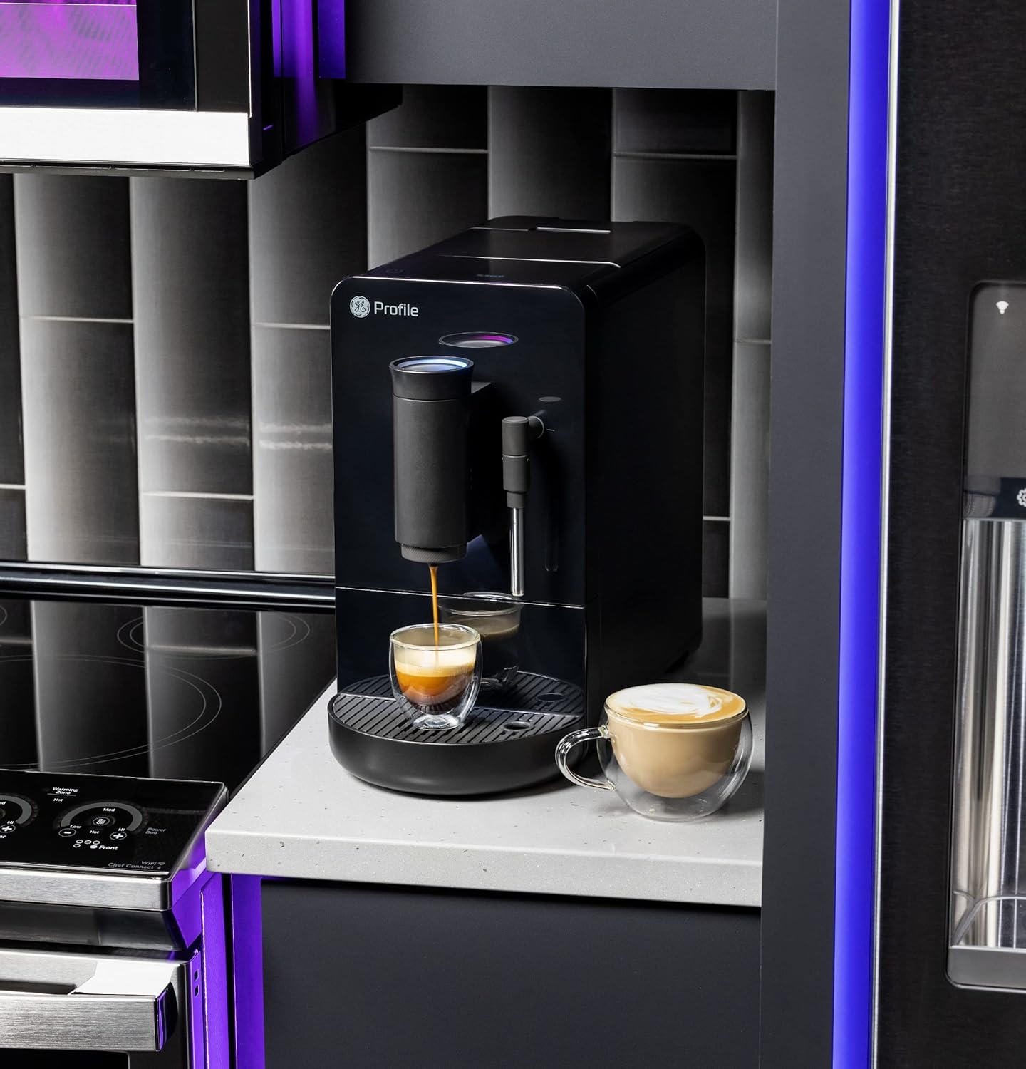 GE Profile Automatic Espresso Machine with Frother – 1.2 liters – Black – Super-Automatic Espresso Machines