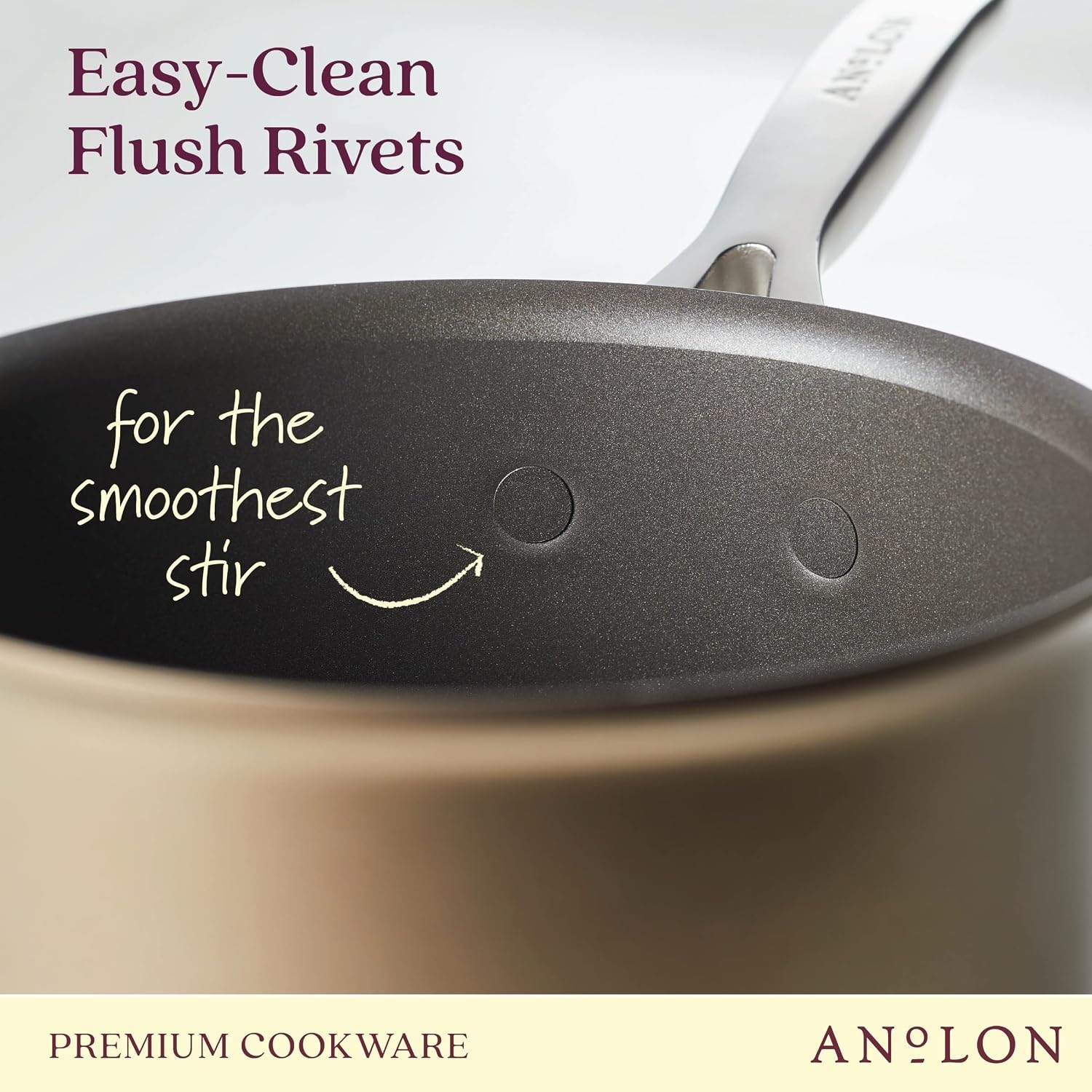 Anolon Ascend 10-Piece Hard Anodized Nonstick Cookware Set – 8 quarts – Bronze – Cookware Sets