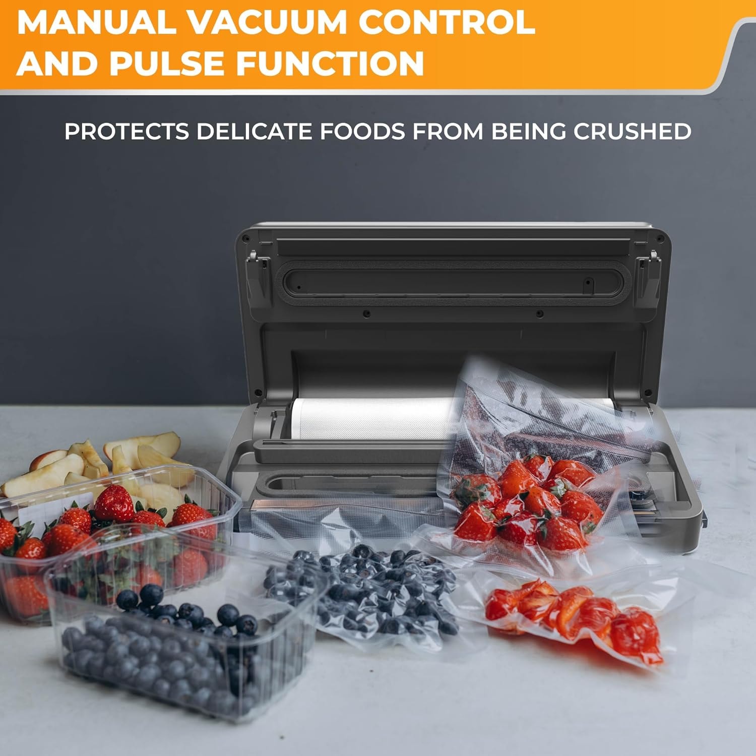 Precision Vacuum Sealer Pro, Includes 1 Bag Roll, For Sous Vide And – Black – Vacuum Sealers