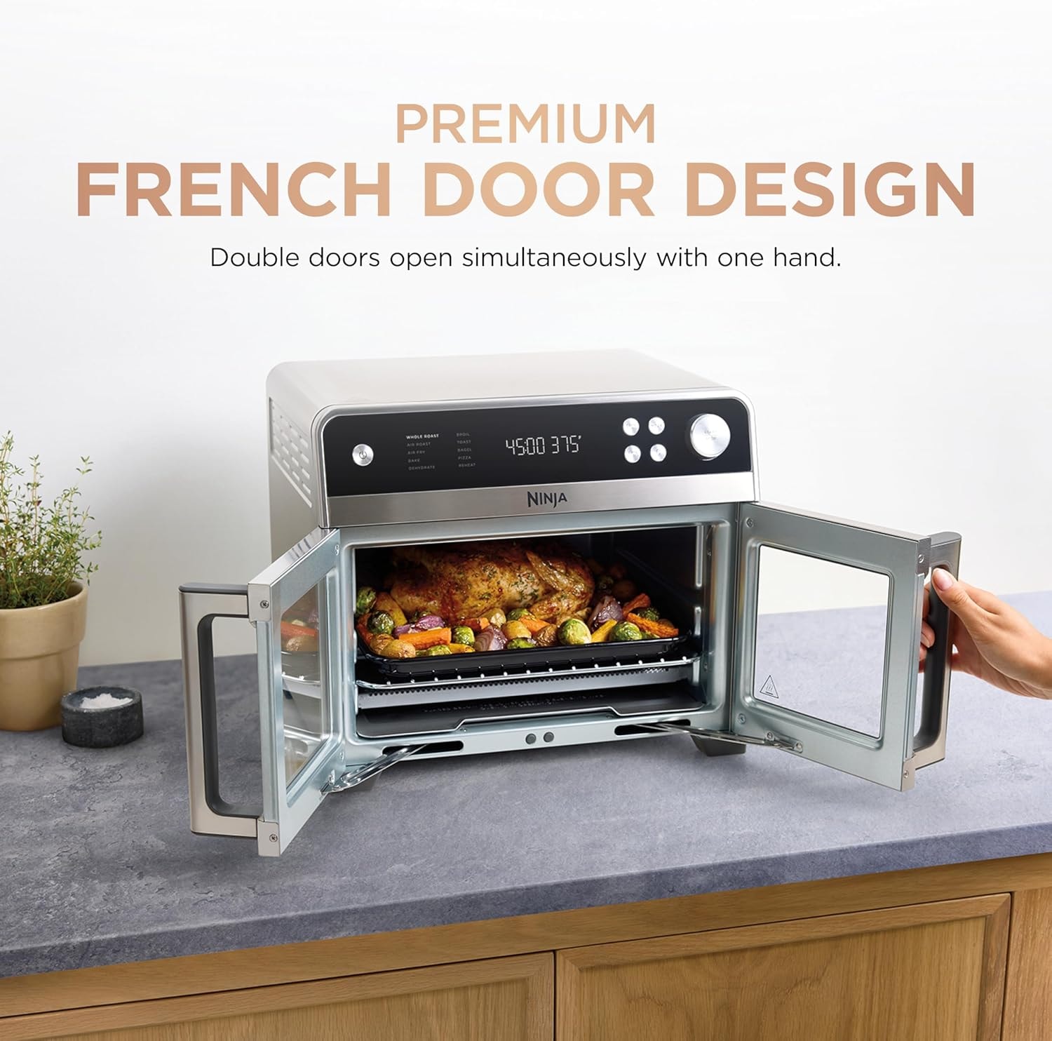 Wards Chef Tested Air Fry French Door Oven – 5 quarts – Silver – Air Fryers