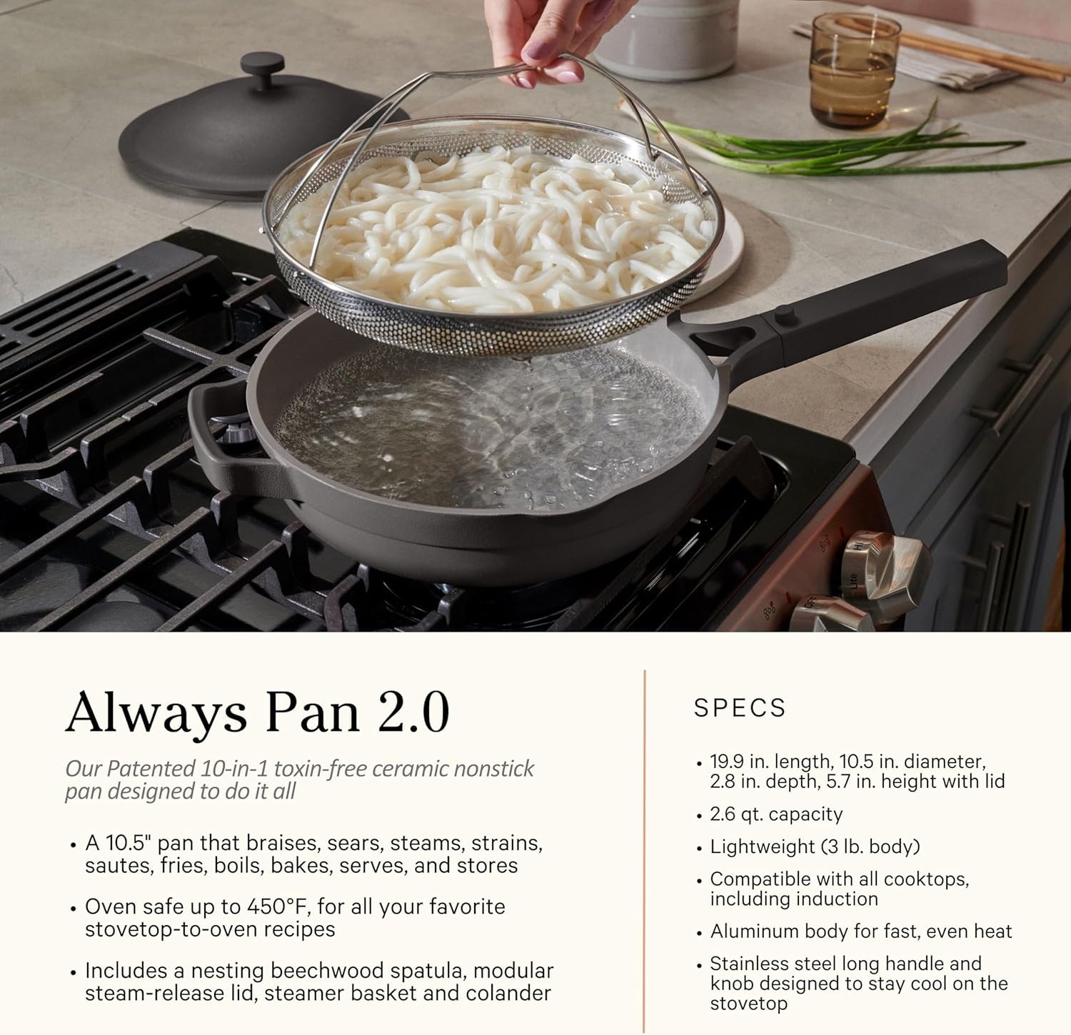 Our Place 13-Piece Cookware Set – 10.86" Dia x 3.5" H x 19.72" W – Steam – Cookware Sets