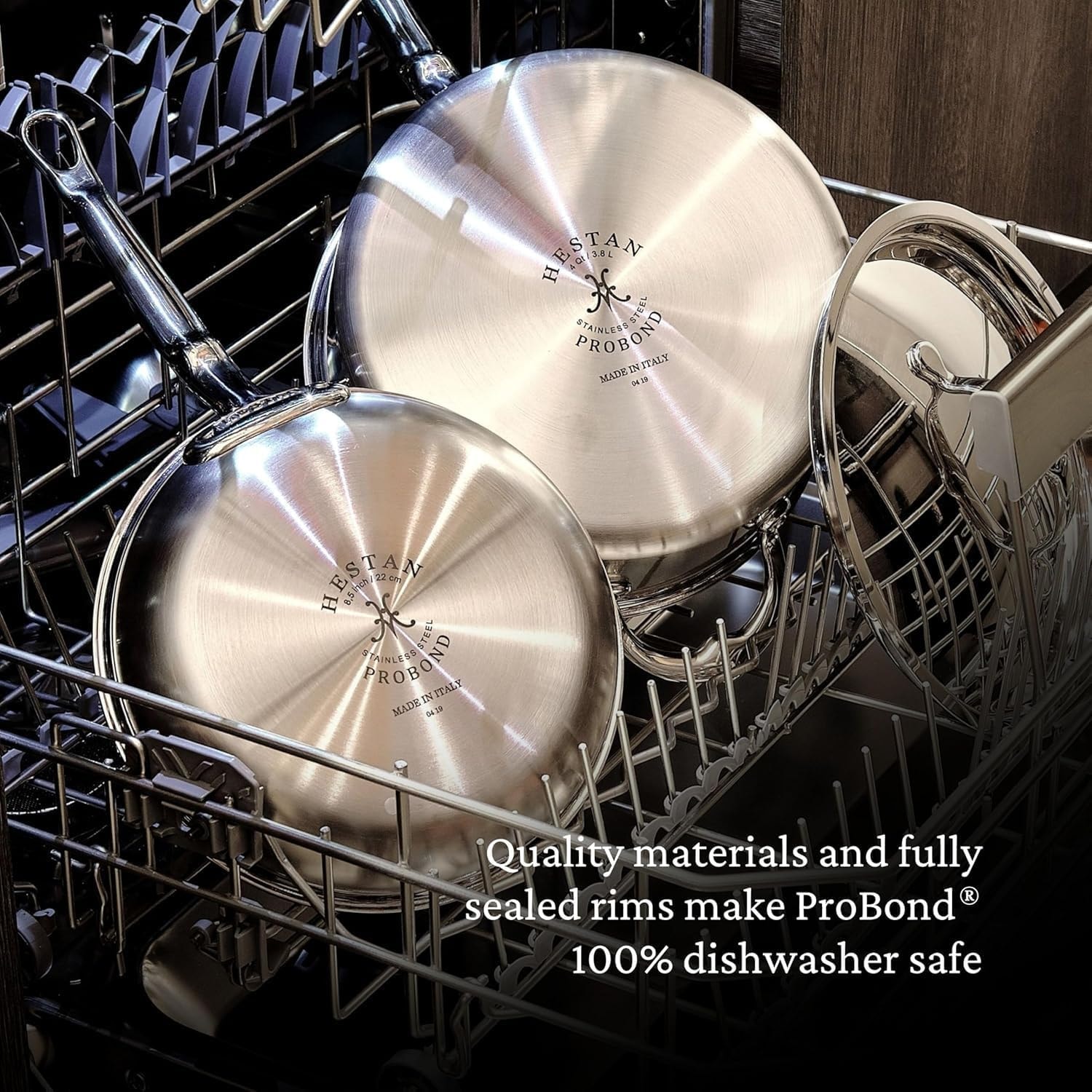 Hestan ProBond Forged Stainless Steel - Professional Clad Stainless St – 3.5 quarts – Skillets