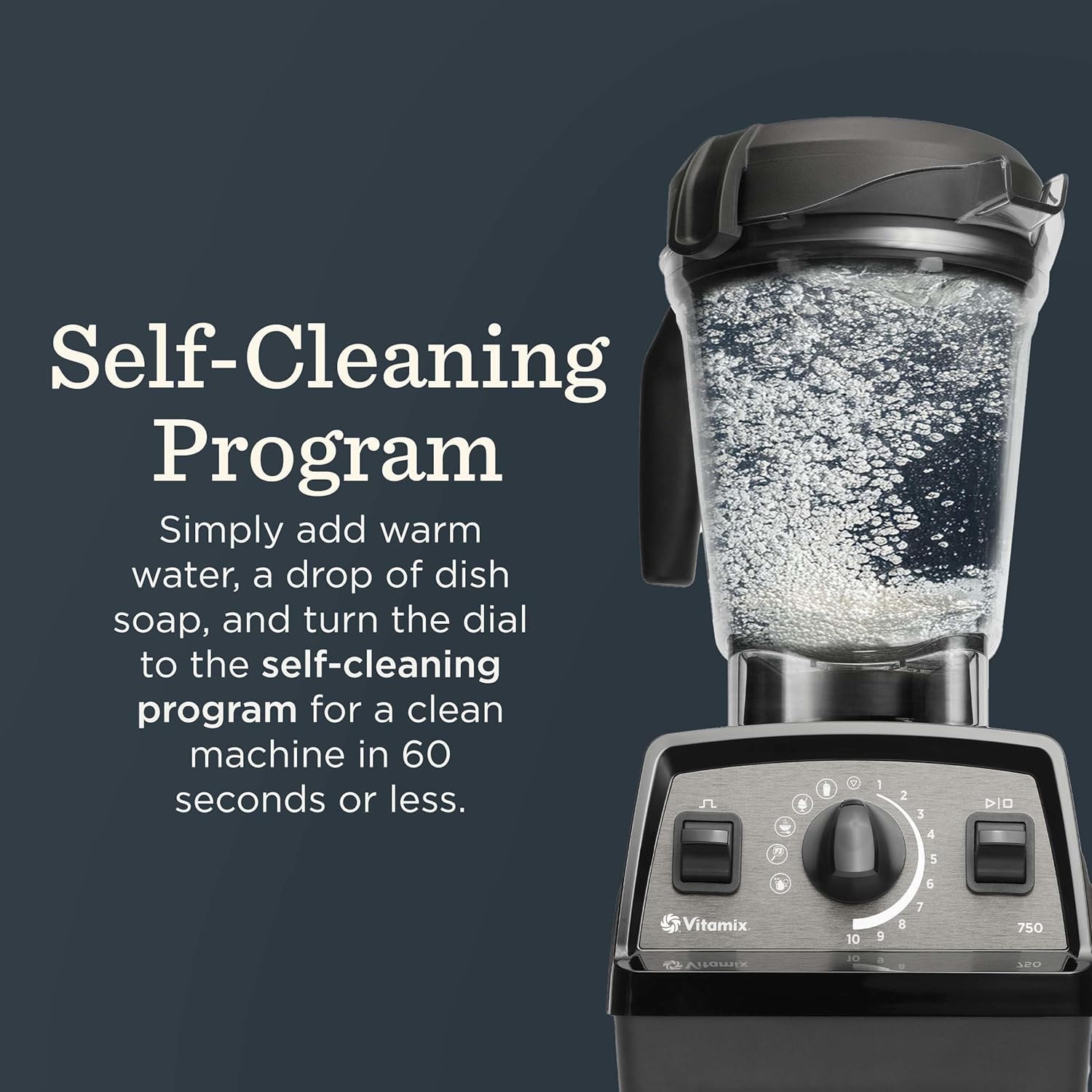 Vitamix Professional Series 750 Blender – Black – Countertop Blenders