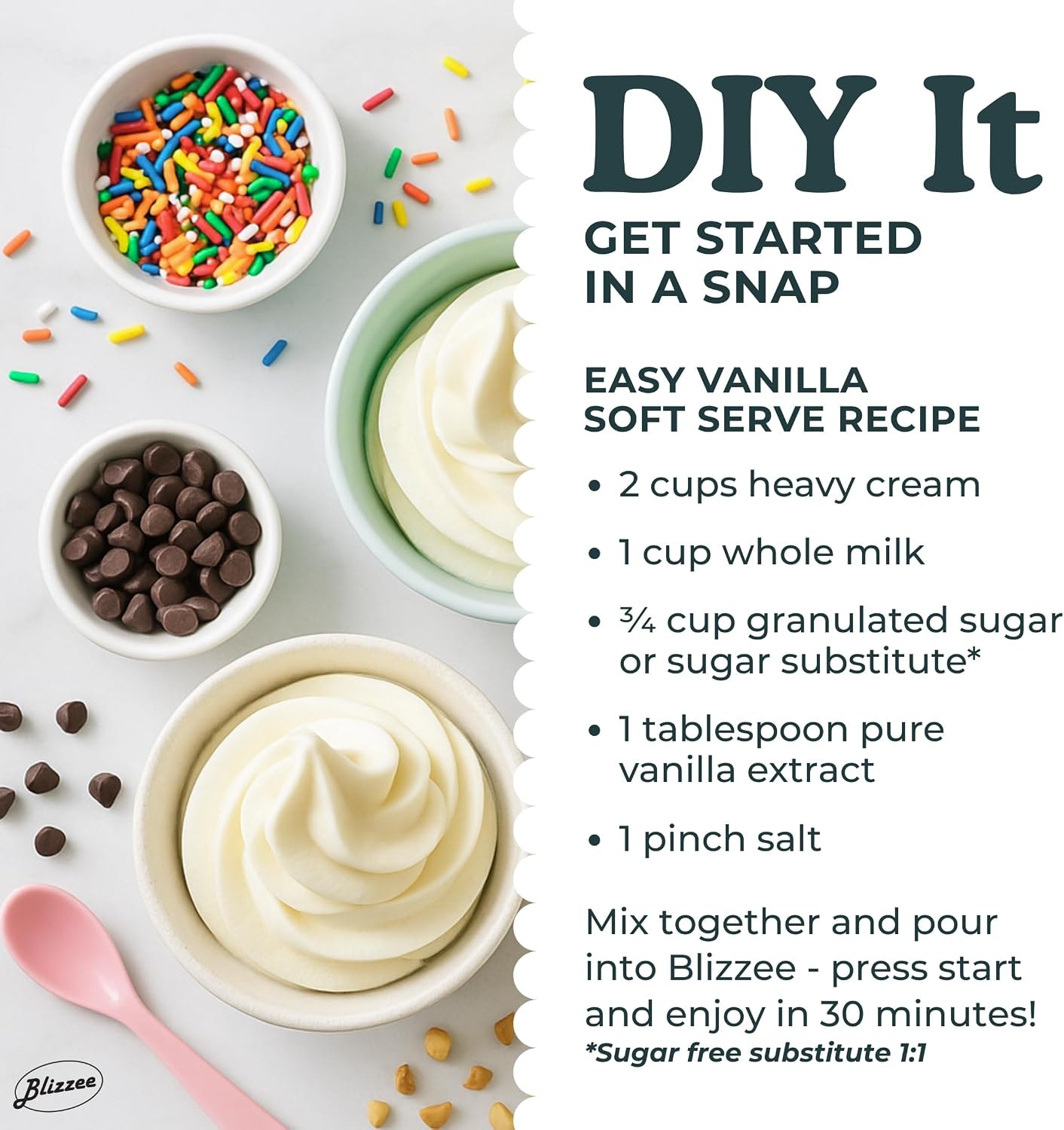 Soft Serve Ice Cream Machine 1.25Qt – 1.25 quarts – White – Ice Cream Machines