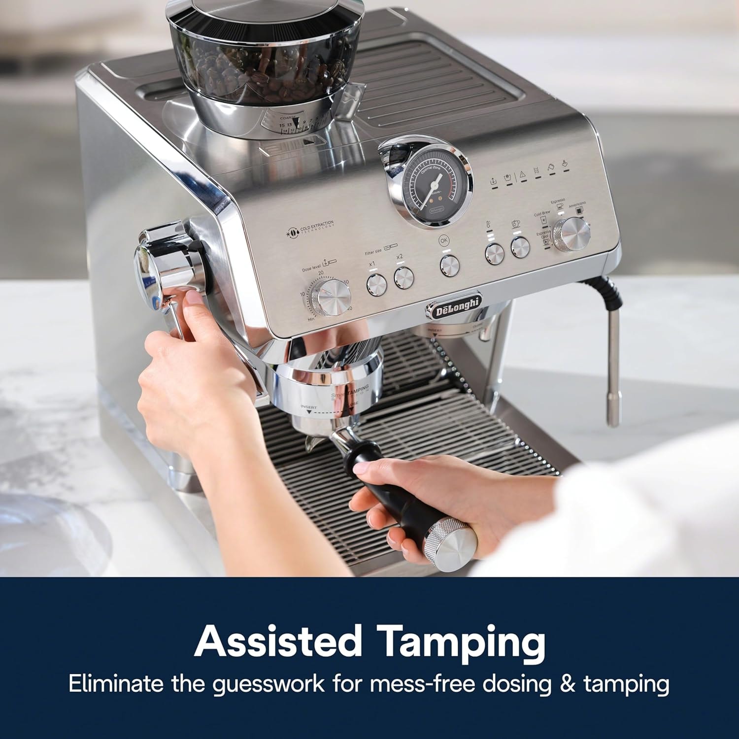 De'Longhi La Specialista Opera Espresso Machine – Stainless Steel – Semi-Automatic Espresso Machines