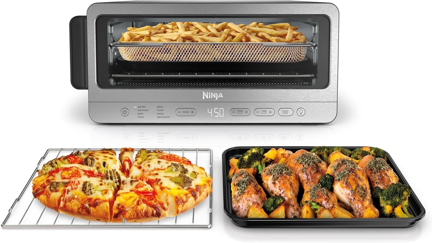 Drew Barrymore Beautiful Infrared Air Fry Toaster Oven – 17.01 cubic inches – Stainless Steel – Toaster Ovens