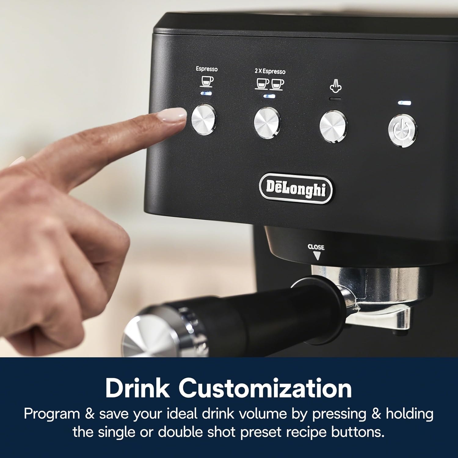De'Longhi Classic Espresso Machine – Black – Semi-Automatic Espresso Machines