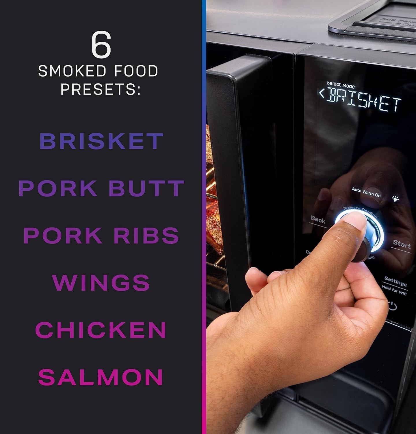 GE Profile Smart Indoor Smoker – Carbon Black – Toasters