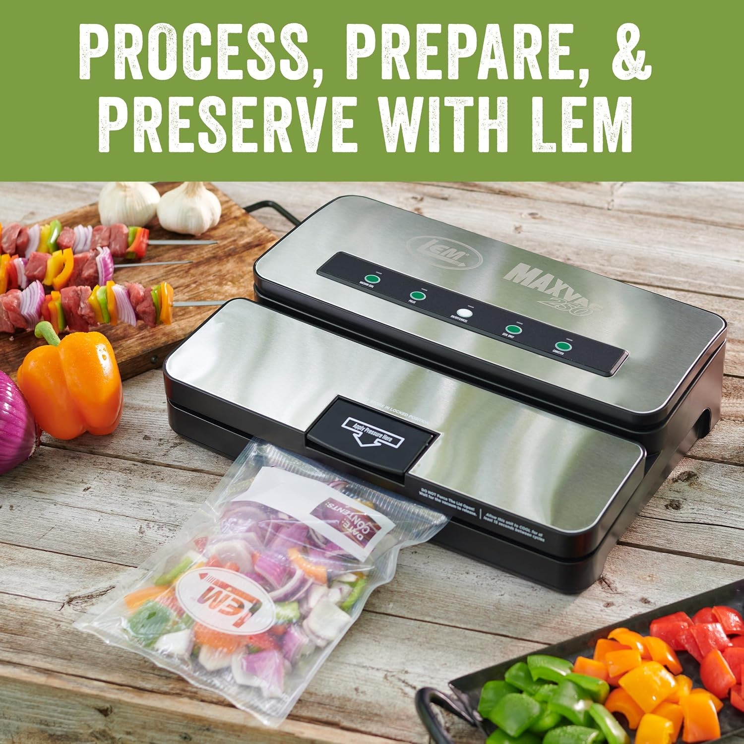 Lem Products MaxVac 250 Stainless Steel Vacuum Sealer – Silver – Vacuum Sealers