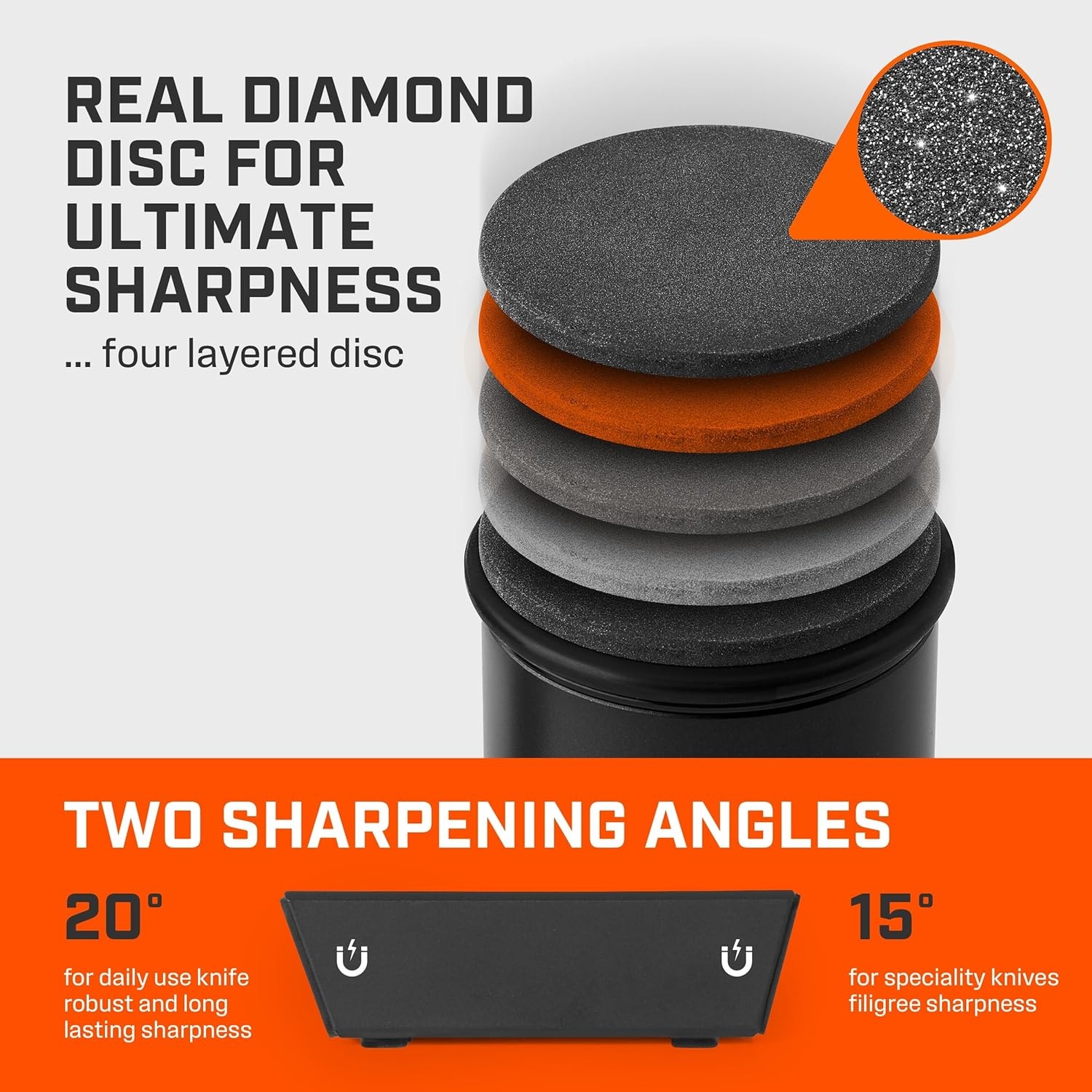 Tumbler Pro Diamond Rolling Knife Sharpener Set – Black – Knife Sharpeners