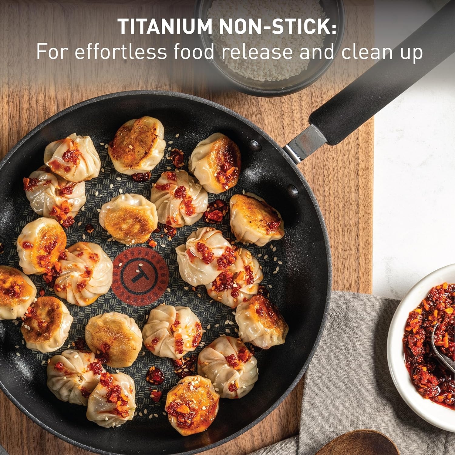 T-fal Ultimate Hard Anodized Nonstick Cookware Set 17 Piece – Onyx – Cookware Sets