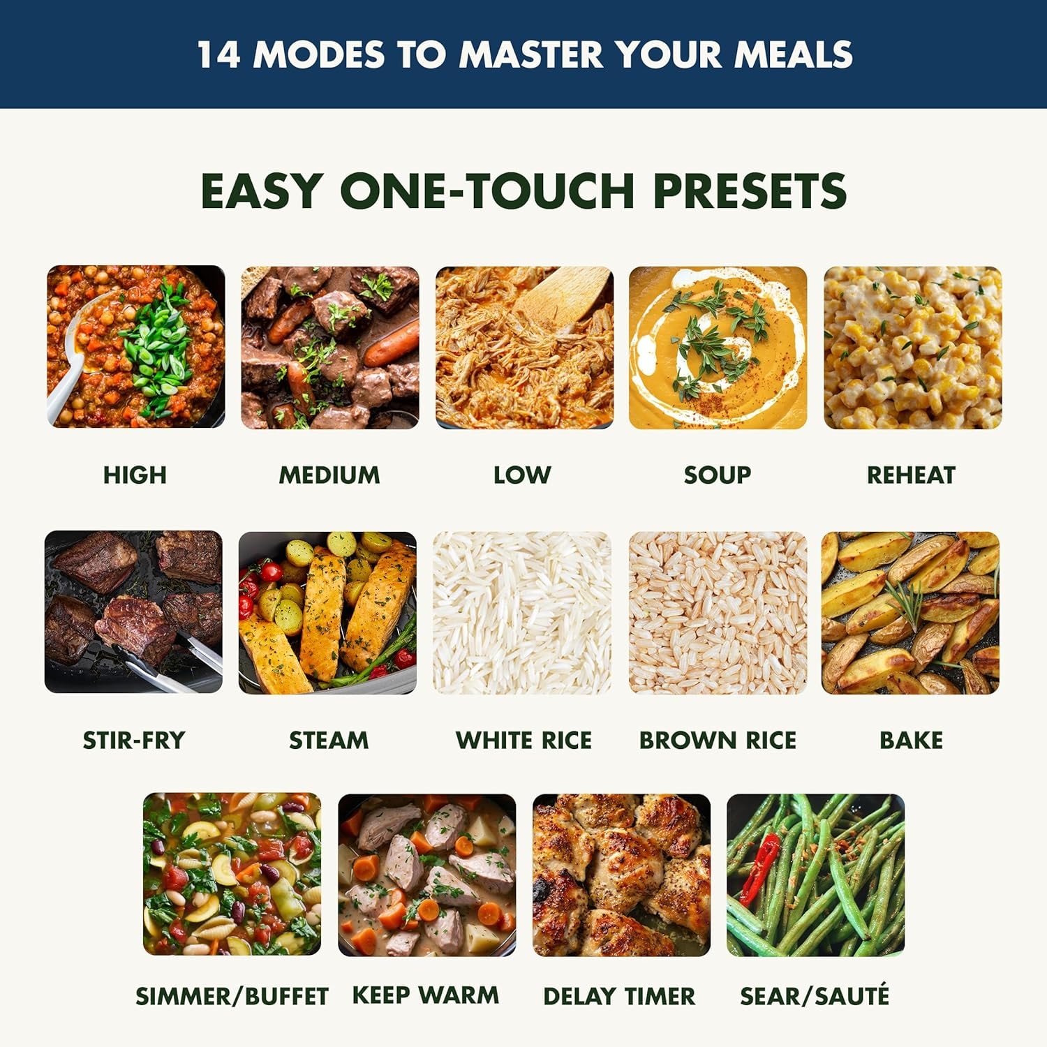 Greenpan Elite 14-in-1 Nonstick 6qt Electric Slow Cooker, Pfas-free – 6 quarts – Oxford Blue – Slow Cookers