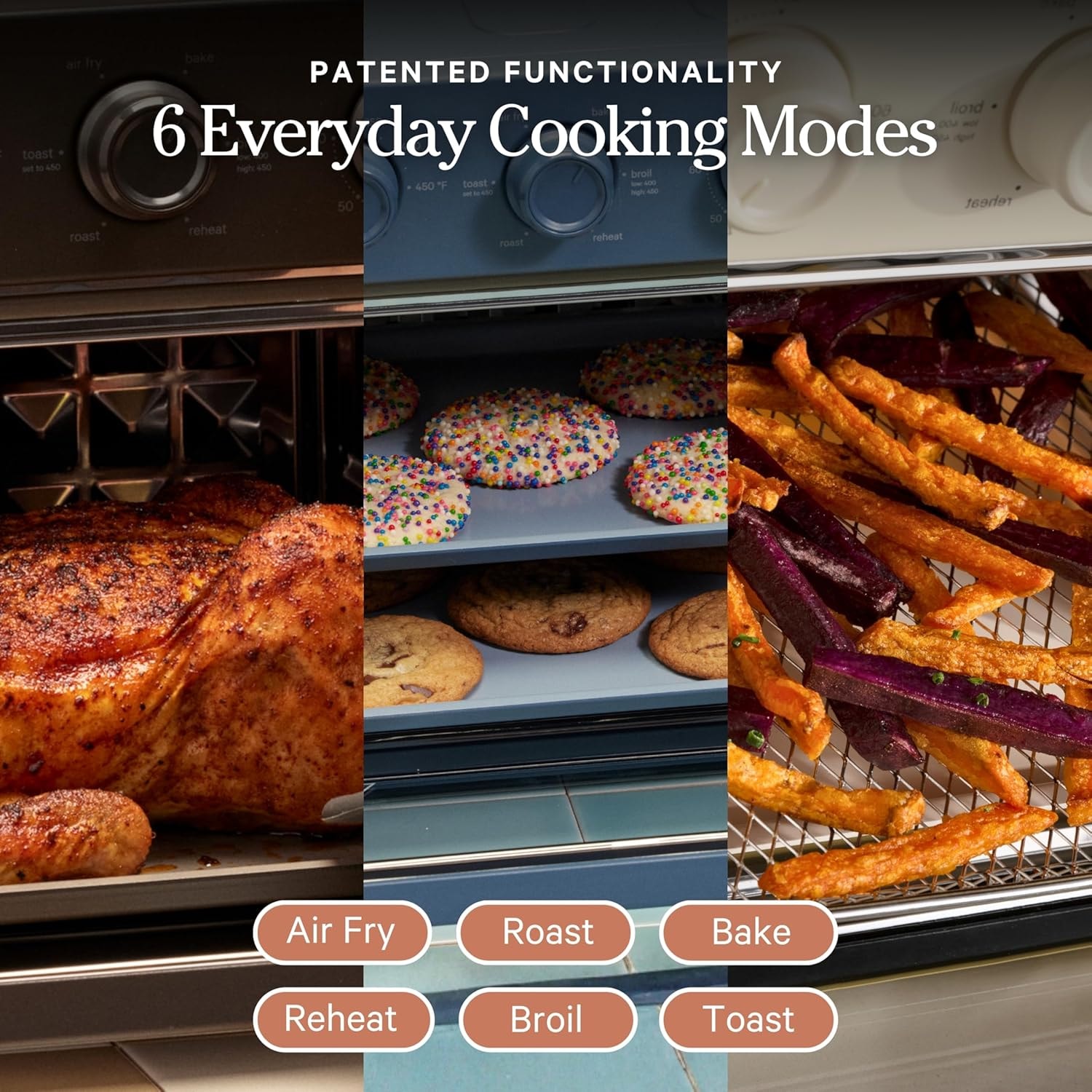 Our Place Wonder Oven 6-in-1 Air Fryer Toaster Oven – 12.7 quarts – Blue Salt – Toaster Ovens