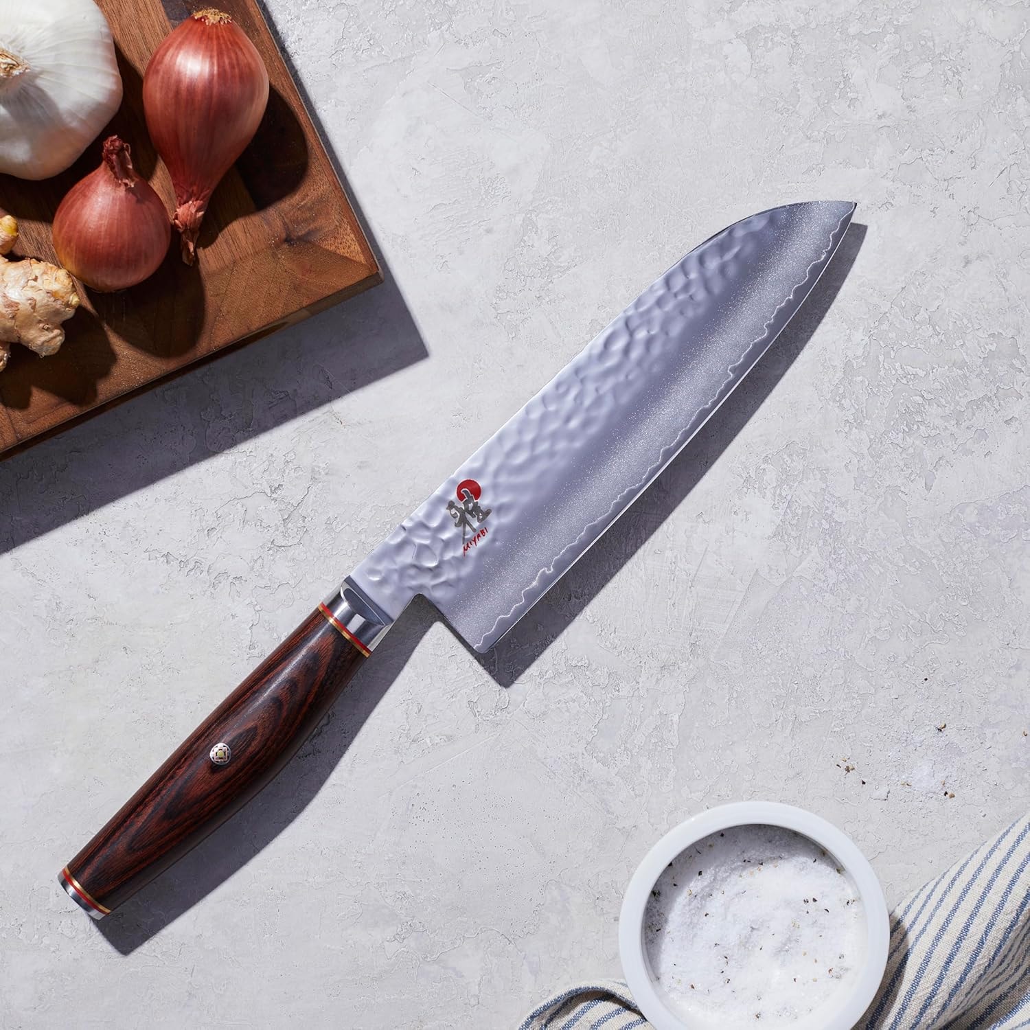 Miyabi Artisan 7" Rocking Santoku Knife – Stainless Steel – Santoku Knives