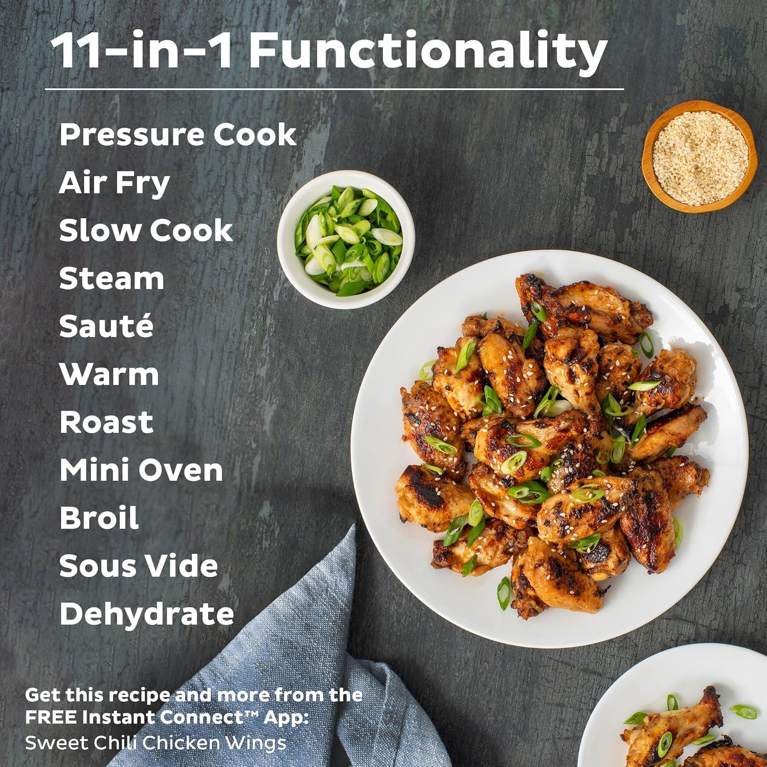 Instant Pot Duo Crisp Air Fryer and Electric Pressure Cooker Combo – 8 quarts – Black/Stainless Steel – Electric Pressure Cookers
