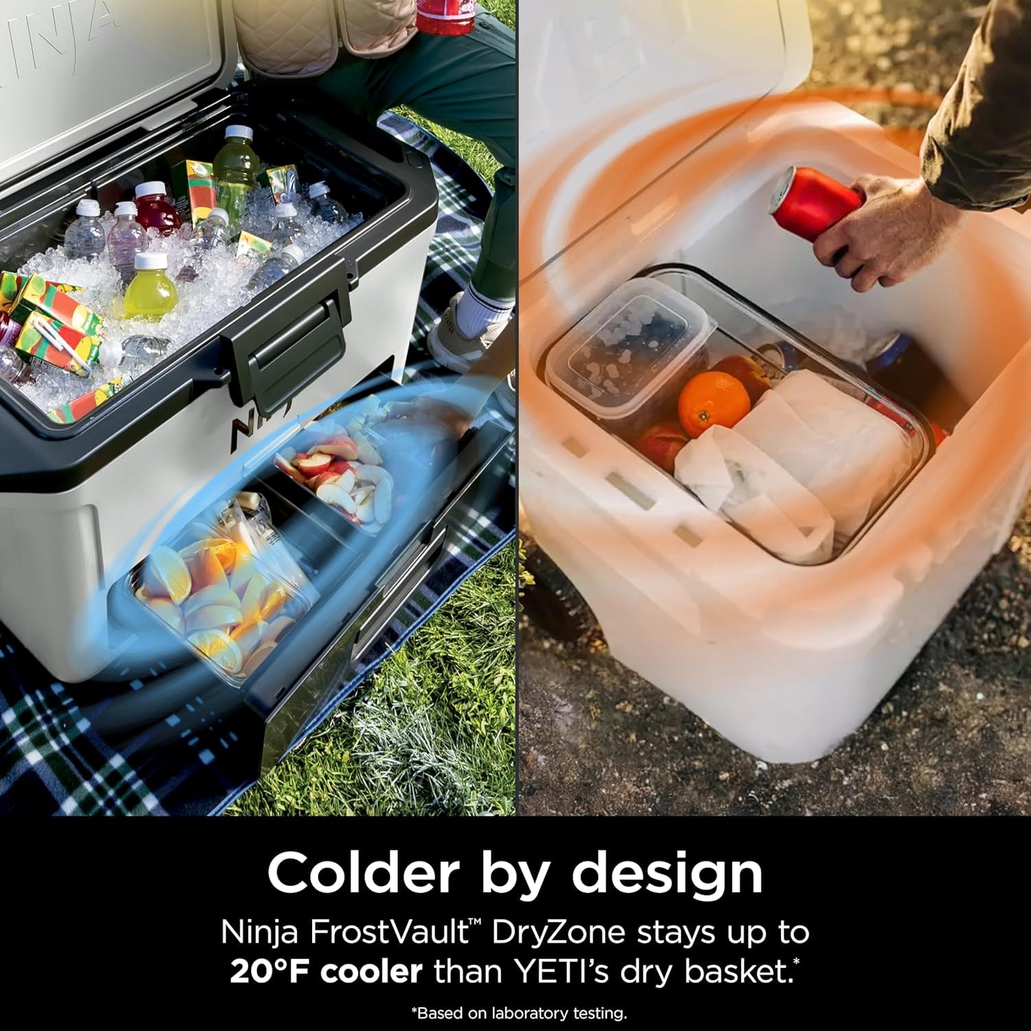 Ninja FrostVault 30 Qt. Wheeled Cooler with Dry Zone – 50 quarts – Halocline Green – Coolers