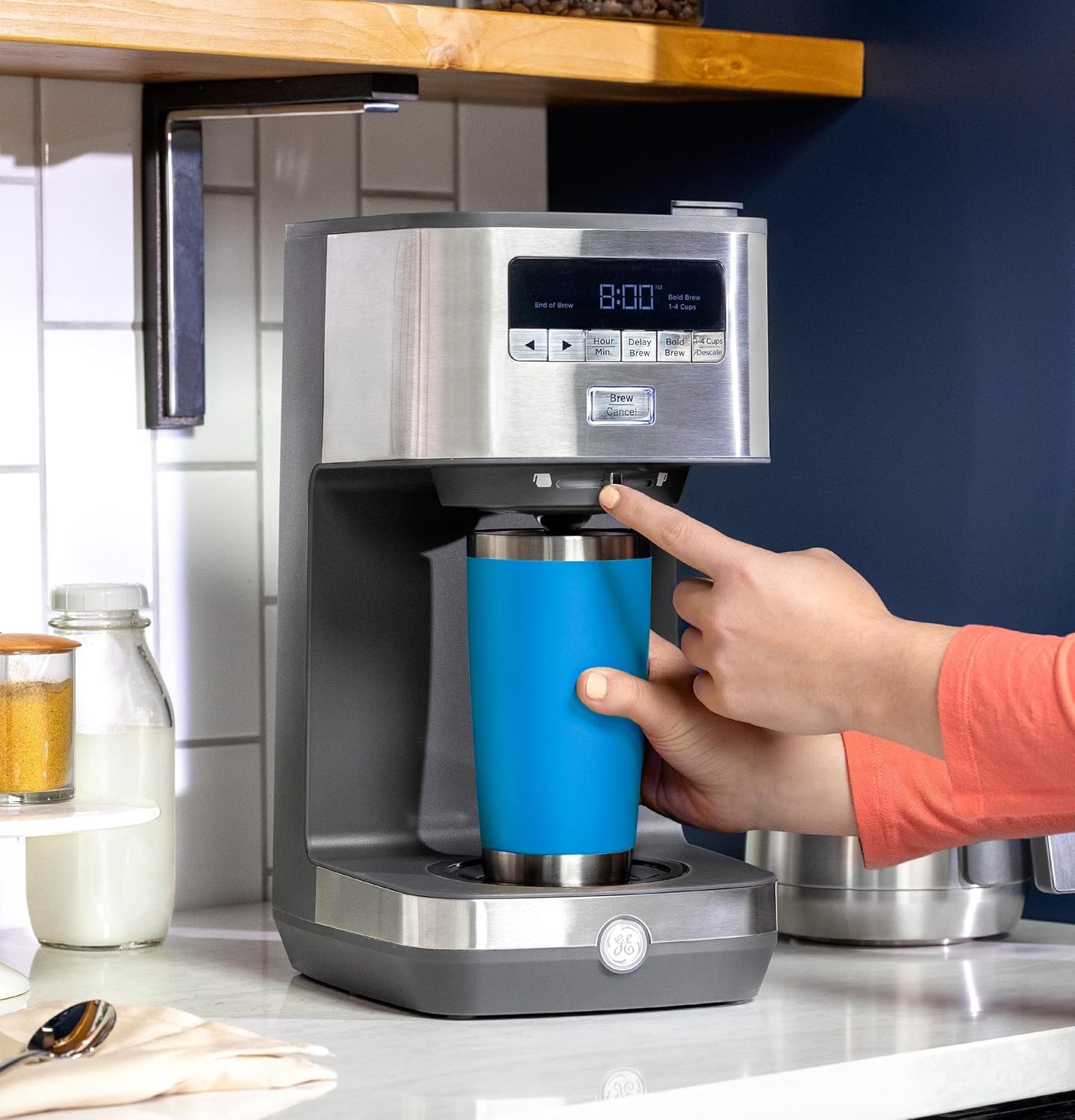 4 Cup Drip Coffee Maker With Timer And Thermal Carafe Stainless Steel  – Coffee Machines