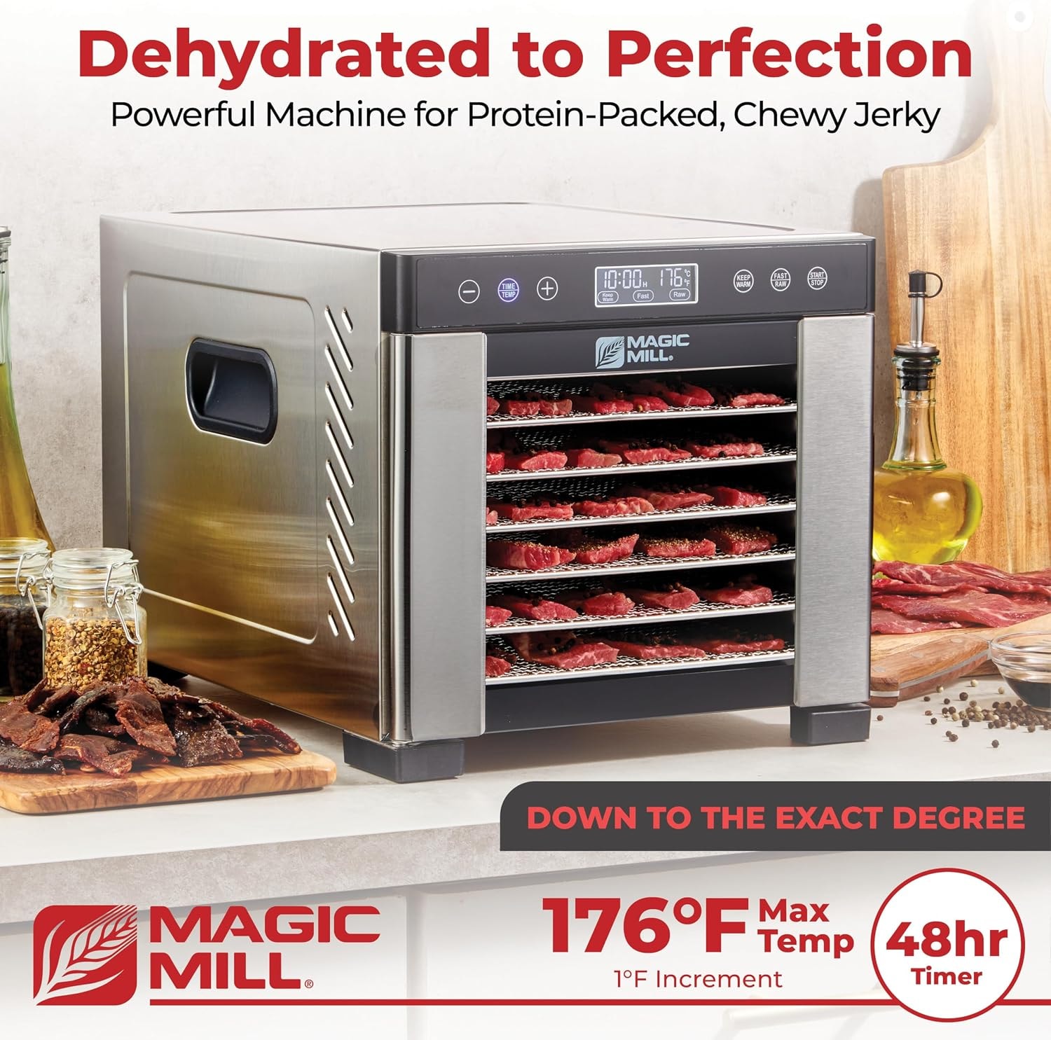 Magic Mill Pro Food Dehydrator Machine – Stainless Steel – Dehydrators