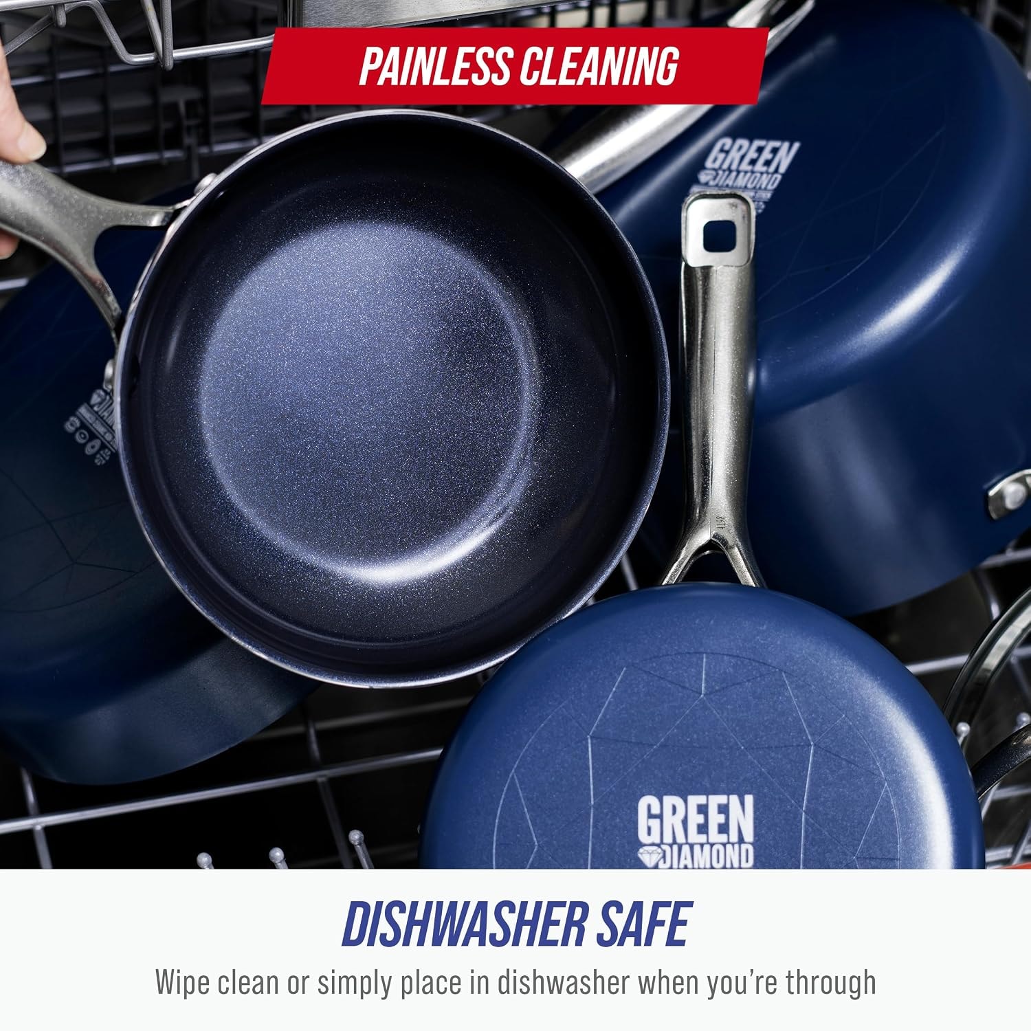 Blue Diamond 20 Piece Ceramic Nonstick Cookware Set – Cookware Sets