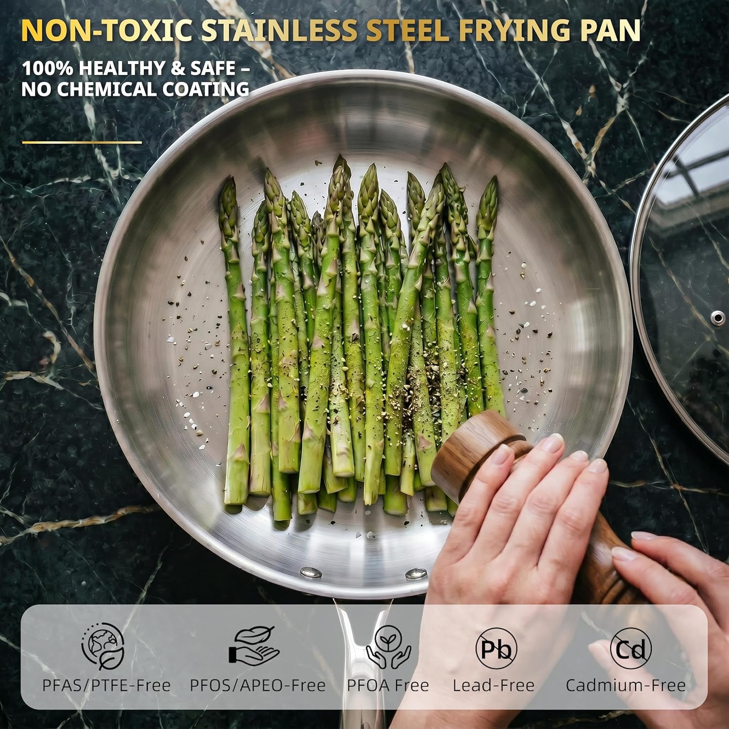 UUDULY 11-Piece Tri-Ply Stainless Steel Induction Cookware Set – Sliver – Cookware Sets