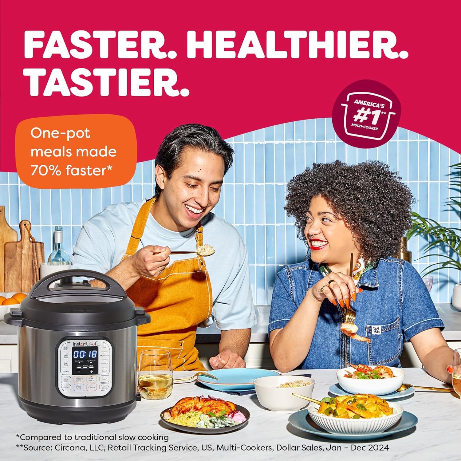 Instant Pot DUO80 7-In-1 Electric Pressure Cooker – 8 quarts – Electric Pressure Cookers