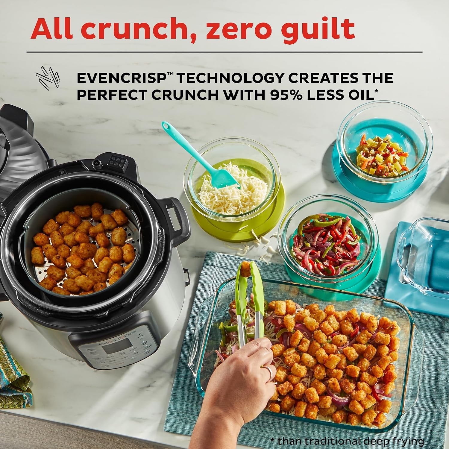 Instant Pot Duo Crisp Air Fryer and Electric Pressure Cooker Combo – 8 quarts – Black/Stainless Steel – Electric Pressure Cookers