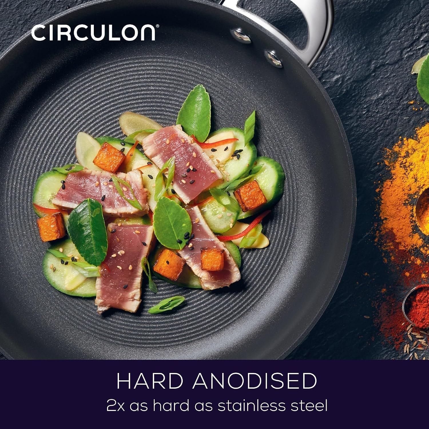 Circulon 11 Piece Symmetry Hard Anodized Cookware Set – Black – Cookware Sets