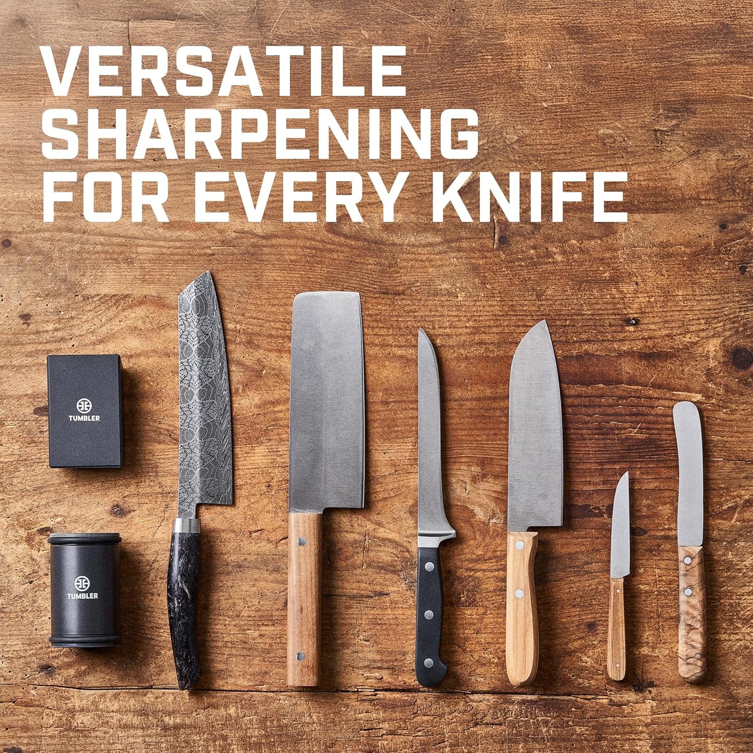 Tumbler Pro Diamond Rolling Knife Sharpener Set – Black – Knife Sharpeners