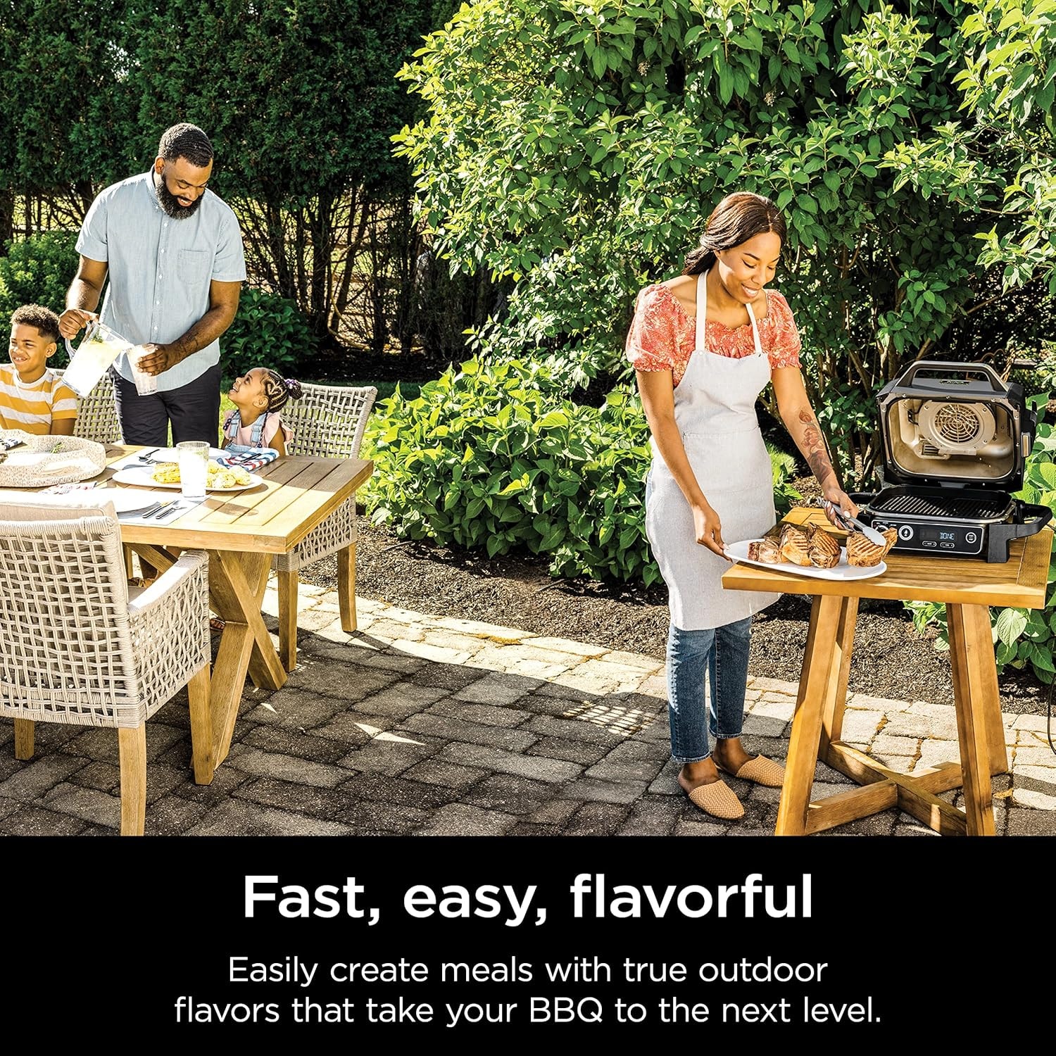 Ninja Woodfire Pro XL Electric Grill & Smoker with Digital Probe, Larg – Grey – Electric Grills