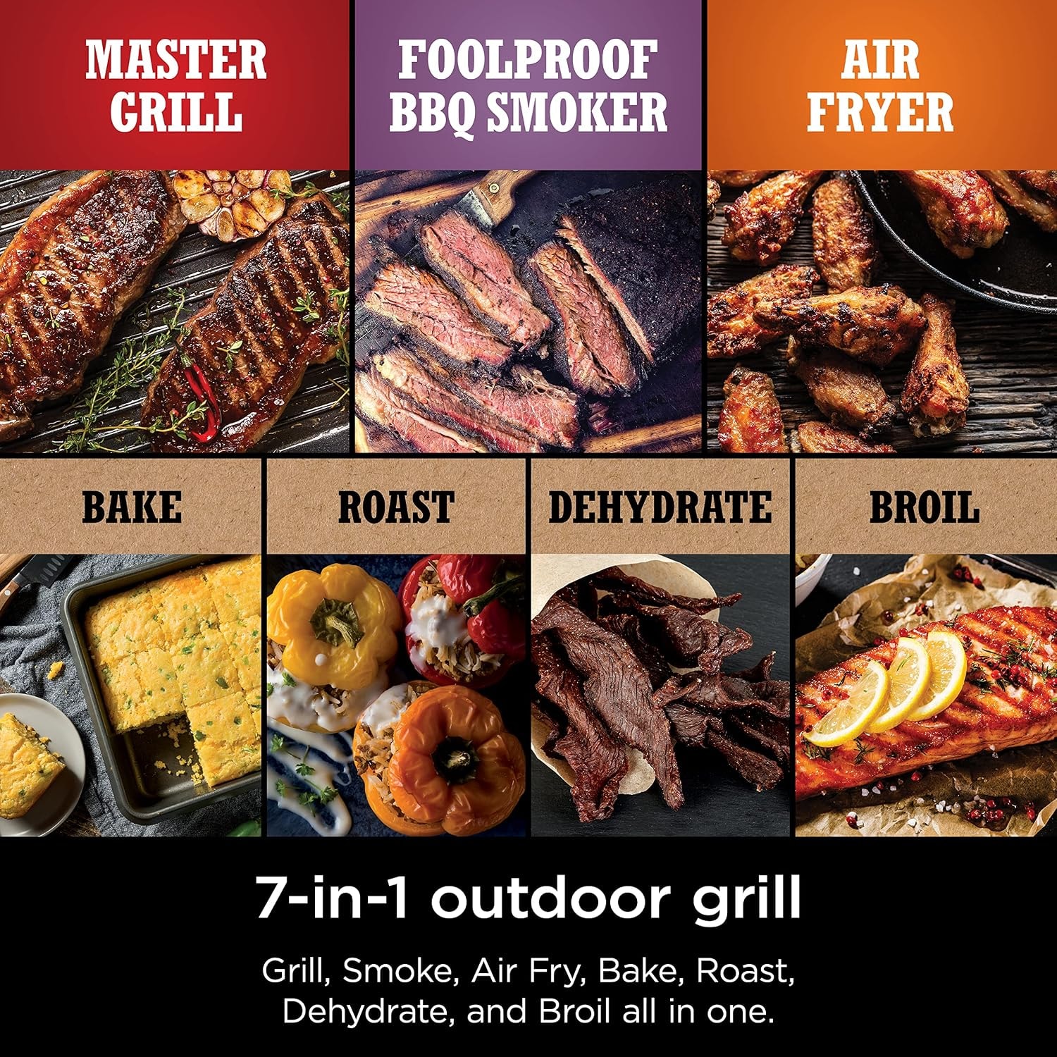 Ninja Woodfire Pro XL Electric Grill & Smoker with Digital Probe, Larg – Grey – Electric Grills
